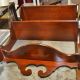 Solid Mahogany Vintage Scalloped Wall Shelf Other photo 3
