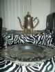 Vintage Silverplate Teapot & Plates 3 Pieces Tea/Coffee Pots & Sets photo 2