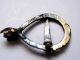 Very Rare 12th 13th Century Silver Gilt Clasp Hands Ring Brooch British photo 4