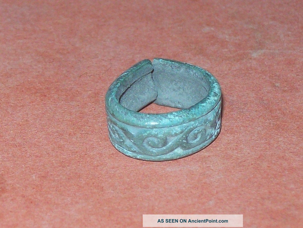 Viking Invaders Bronze Ring Woven Into The Hair Scandinavian photo