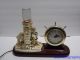 Vintage Working Lanshire Lighthouse Nautical Ship Wheel Lightup Clock Chicago Il Clocks photo 1