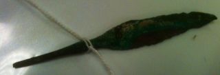 Persian Arrowhead Antiquity Patina Weapon Blade Artifact Art Holy Land photo