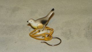Grey/yellow - Breasted Bird Dripcatcher - Half Doll - W/ Elastic Cord & Label (2) photo