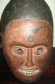 African Tribal Mask Eastern Nigerian Janus Ceremonial Wood Helmet Idoma Or Ekoi Masks photo 1