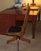 Antique Vintage Arts & Crafts Oak Swivel Office Chair 1800-1899 photo 1