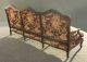 French Country Settee Oriental Asian Brown Silk Fabric Goose Down Feathers Sofa Post-1950 photo 11