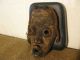 Antique Vintage African Wood Carving Ivory Coast? Tribal Mask Ceremonial Ritual Masks photo 1