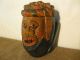 Antique Vintage Northern African Wood Carving Tribal Mask Ceremonial Ritual Masks photo 1