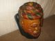 Antique Vintage Northern African Wood Carving Tribal Mask Ceremonial Ritual Masks photo 2