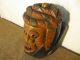 Antique Vintage Northern African Wood Carving Tribal Mask Ceremonial Ritual Masks photo 3