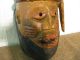 Antique Vintage Northern African Wood Carving Tribal Mask Ceremonial Ritual Masks photo 5