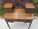 Antique English Tiger Oak Dressing Table Vanity Dresser Writing Desk W/ Drawers 1800-1899 photo 4