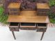 Antique English Tiger Oak Dressing Table Vanity Dresser Writing Desk W/ Drawers 1800-1899 photo 6
