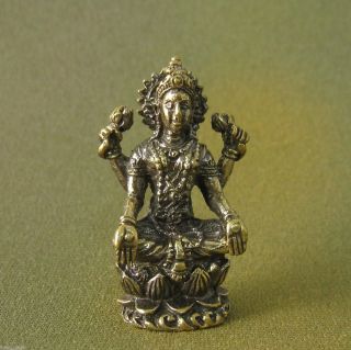Katha Lakshmi Prosperity Wealth Love Sacred Hindu Charm Thai Amulet photo