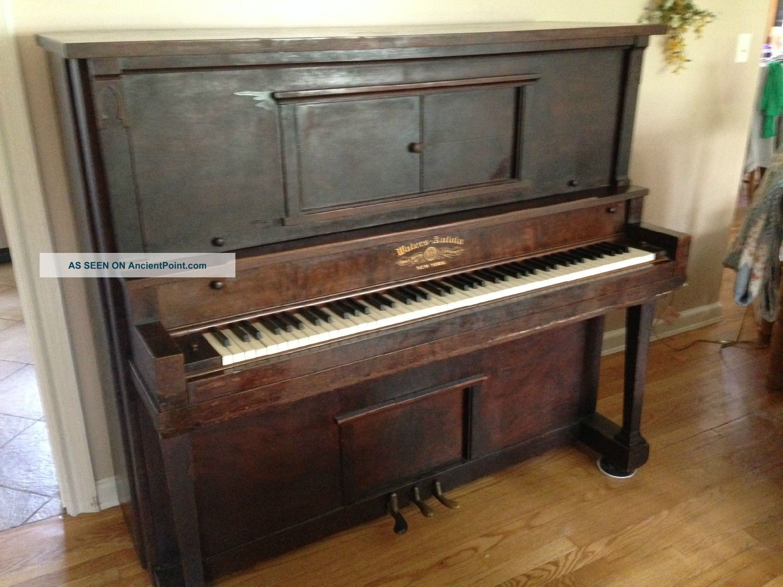Antique Piano By Horace Waters & Co. Keyboard photo