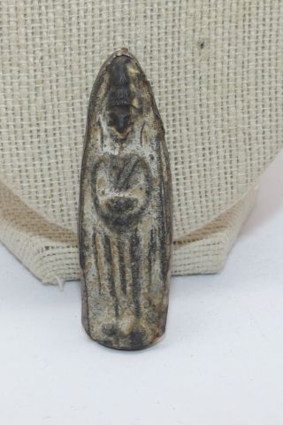 Antique Egyptian Sarcophagus Stone Pendant For Necklace photo