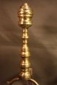 Antique Early 19th Century Brass Beehive Federal Andirons - Fire Dogs Fireplaces & Mantels photo 2
