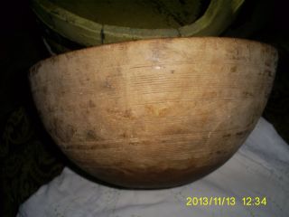Antique Primitive African Wood Carved Bowl photo