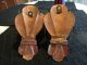 Vintage Hector Aguilar Taxco Pair Copper Sconces Very Rare Signed Latin American photo 2