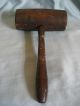 Vintage Wooden Mallet Carpentry Woodwork Tool Primitive Hammer/ Country Primitives photo 10