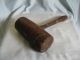 Vintage Wooden Mallet Carpentry Woodwork Tool Primitive Hammer/ Country Primitives photo 1