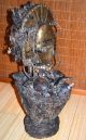 Antique African Kota Reliquary Figure Statue W Guardian & Monkey Skulls Sculptures & Statues photo 9