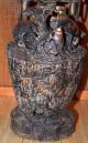 Antique African Kota Reliquary Figure Statue W Guardian & Monkey Skulls Sculptures & Statues photo 3