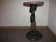 Antique Hand Carved African Female Figural Table Pedestal Marked Dickson Vasama Sculptures & Statues photo 1