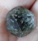 Antique Glass Kaleidoscope Button,  Faceted,  Angled,  Cap Buttons photo 2