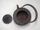F588: Japanese Iron Teakettle Tetsubin With Good Work,  Handle And Lid Teapots photo 5