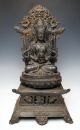 Tibetan Cast Iron Buddhist Statue Avalokiteshvara Chenrezig Bodhisattva Tibet photo 9