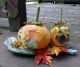 Primitive Pumpkins On Driftwood - Halloween Decor - 12x8 In.  - Tn Primitives Primitives photo 1