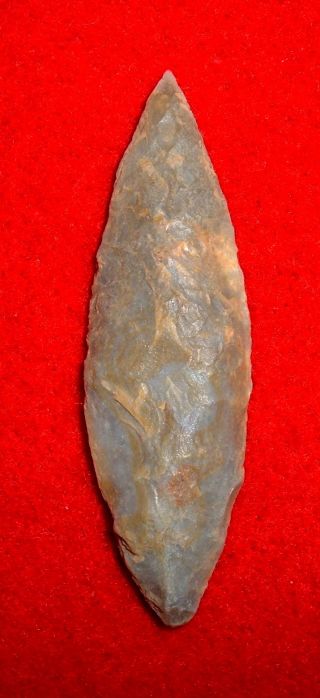 Select Sahara Neolithic Willow Leaf Blade,  Collectible Ancient African Arrowhead photo