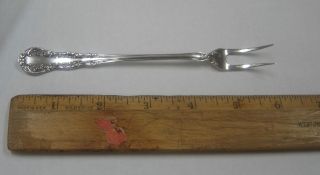 Irving Pattern Olive / Pickle Fork Sterling Silver Rw&s Wallace 6 