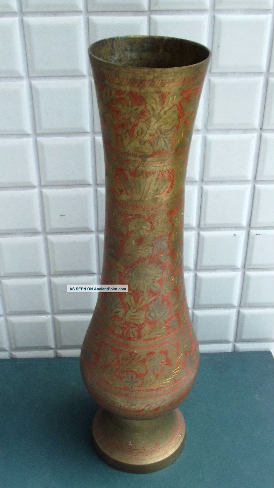 Vintage India Indian Brass Copper Vase Boxes photo