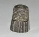 Antique Victorian Sterling Silver Simons Bros 1889 Ornate Scroll Panel Thimble Thimbles photo 2