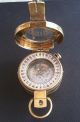 Vintage Brass Francis Barker Mils Mk1 Liquid Prism Marching Compass Compasses photo 1