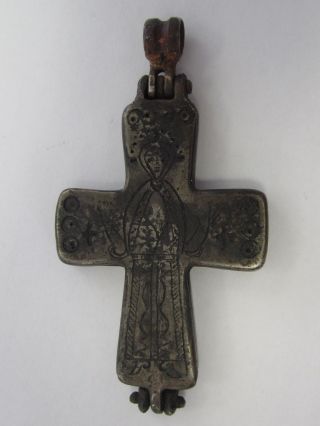 Antique Byzantine Silver Crusaders Cross Authentic,  Still Sealed photo
