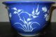 Antique Chinese Blue Garden Pot Planter Flower Bowl Bowls photo 1