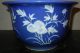 Antique Chinese Blue Garden Pot Planter Flower Bowl Bowls photo 2