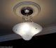 ((pretty)) ) 30s Vintage Ceiling Lamp Light Petite Chandelier Crystal Re - Wired Chandeliers, Fixtures, Sconces photo 1