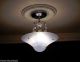 ((pretty)) ) 30s Vintage Ceiling Lamp Light Petite Chandelier Crystal Re - Wired Chandeliers, Fixtures, Sconces photo 3