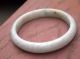 Vintage Chinese Jadeite Jade Bangle - - Moss In Snow - - A Real Classic Other photo 4