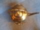 19th C.  Brass Teapot On Stand With Burner Metalware photo 2
