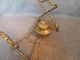 19th C.  Brass Teapot On Stand With Burner Metalware photo 4