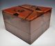 Antique Japanese Inlaid Wood Jubako Boxes 1840 Edo Samurai Stacking Storage Boxes photo 7