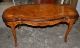Heavily Carved Inlaid French Carved Kidney Shaped Coffee Table 1900-1950 photo 1