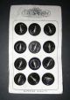 31 Antique Buttons La Mode Victorian Black Mourning Buttons On Cards Buttons photo 2