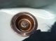 Antique Vtg Cast Iron Blue Barber Shampoo Sink Belvedere Bathroom Porcelain Plumbing photo 1