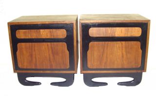 Mid Century Modern Isamu Noguchi Style Nightstands,  Side Tables photo